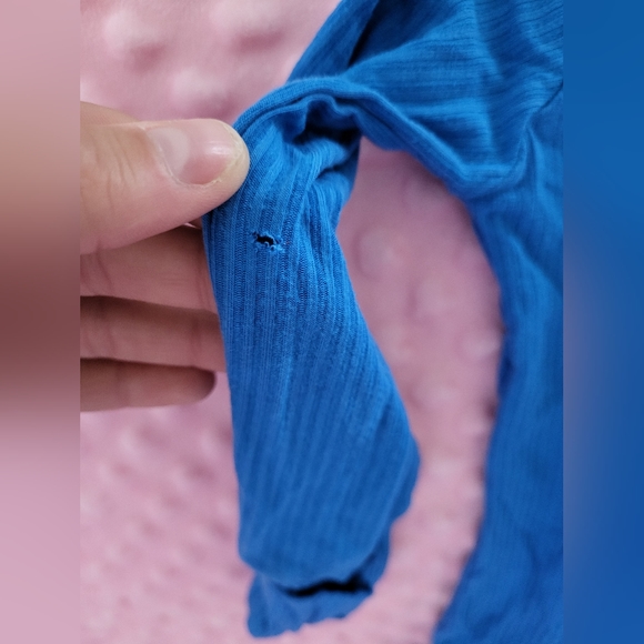 Cobalt Ribbed Zippy - Picture 3 of 3